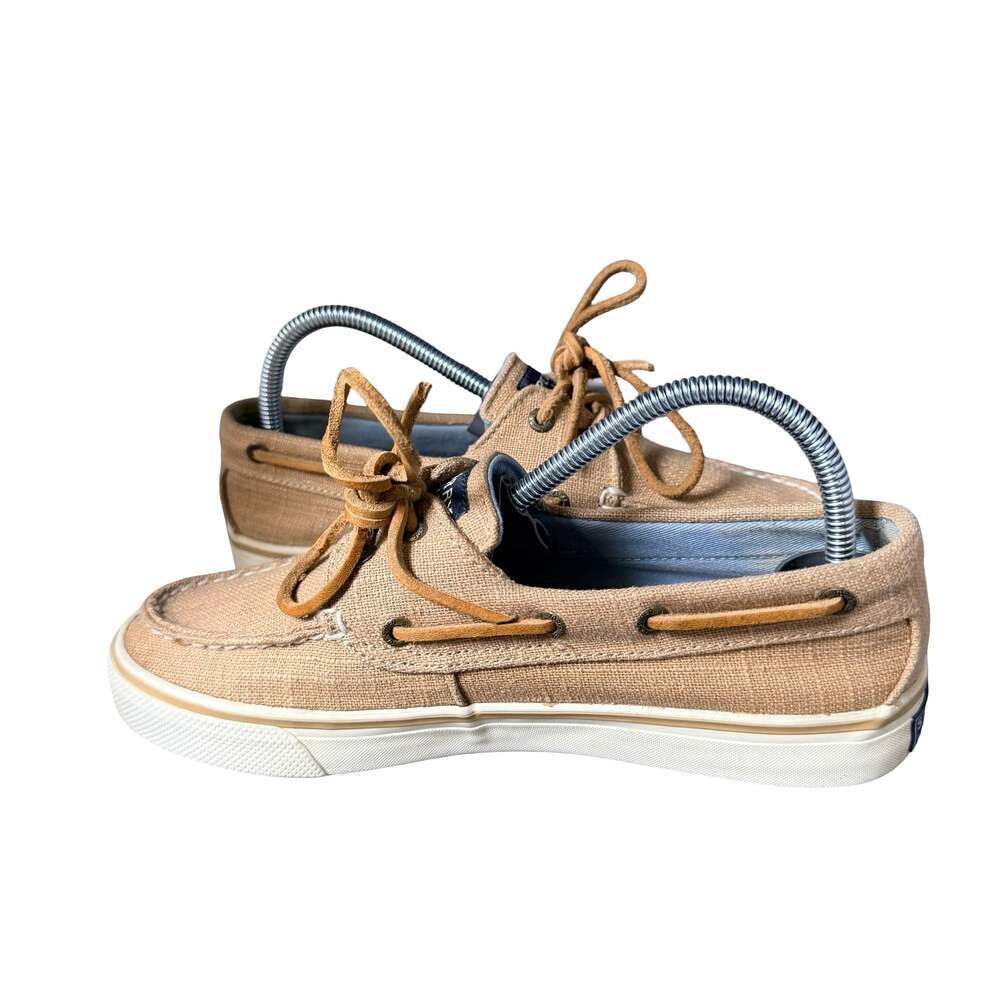 Women’s Sperry Top-Sider Tan Canvas Boat Shoes size 6 - Picture 3 of 6